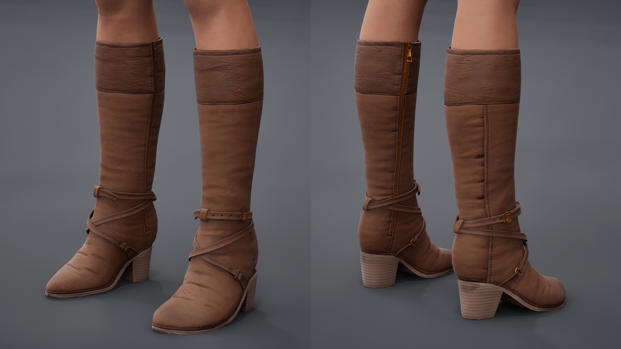 Media 1 for listing High Heel Leather Boots