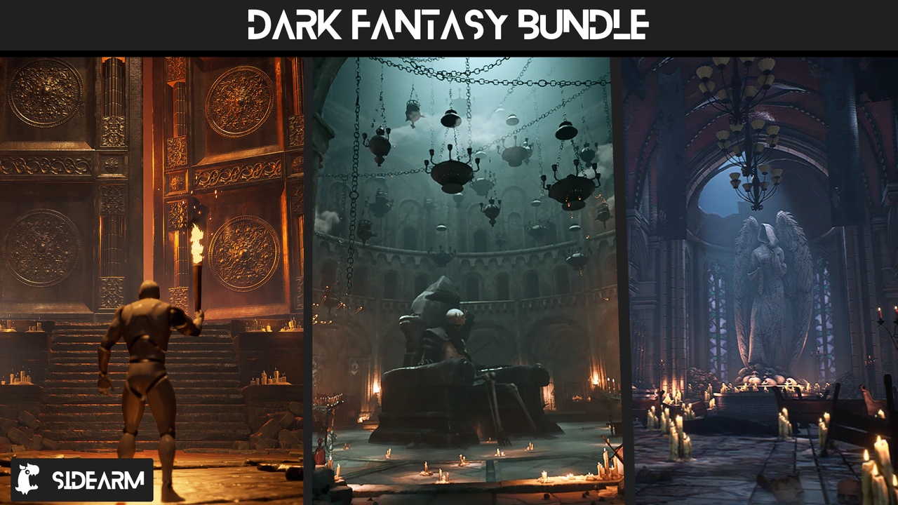 Media 1 for listing Dungeon & Cathedral Bundle (Dungeon, Cathedral, Dungeons, Dark Fantasy, Church)