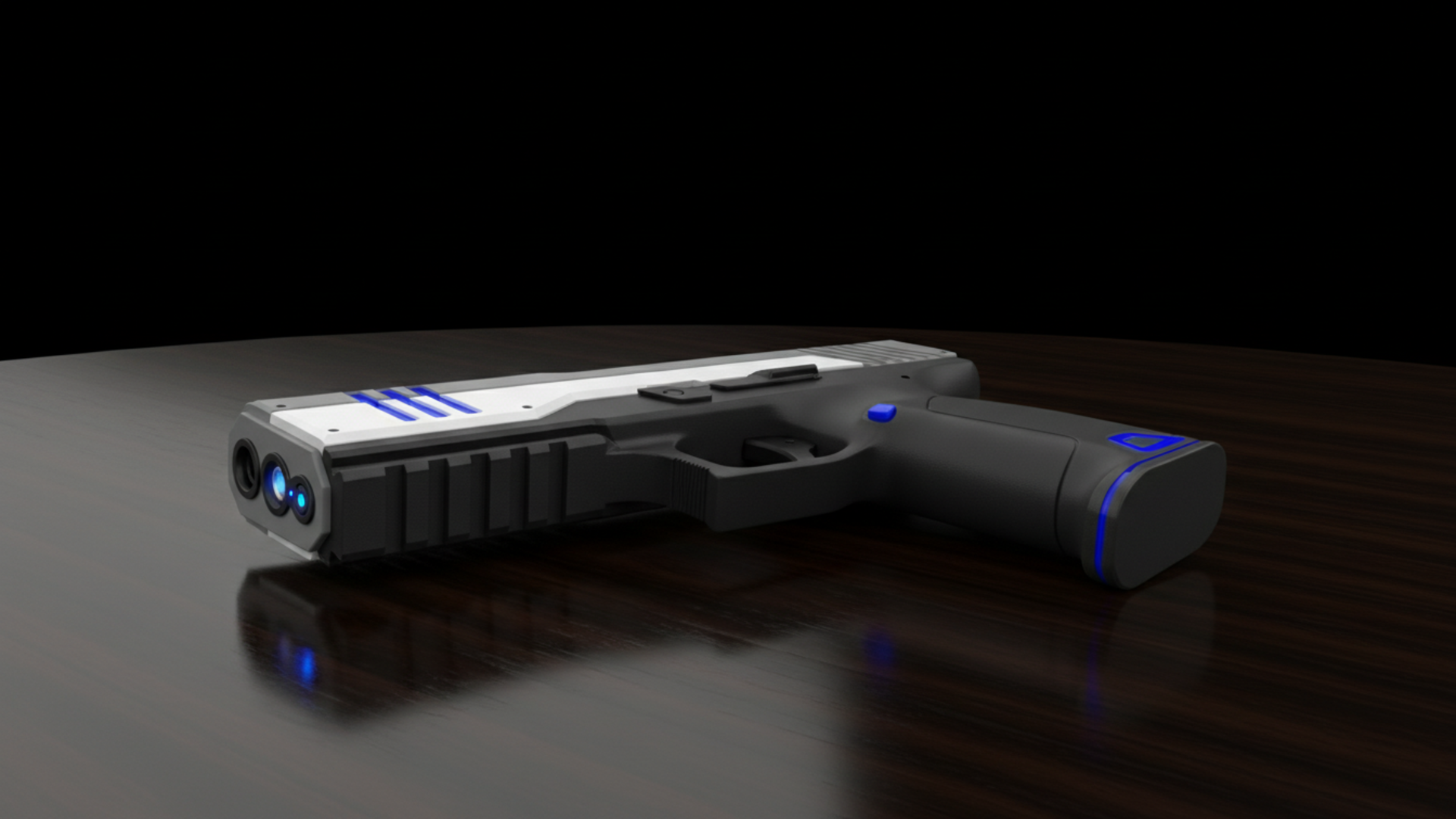 Futuristic Sci-Fi Pistol - Energy Weapon Model | Fab