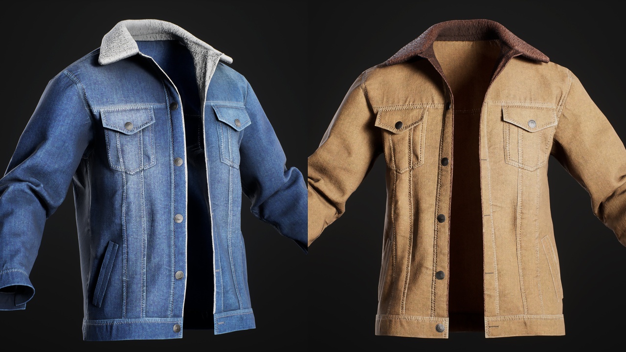 Media 1 for listing Jeans Jacket Fur - Metahuman
