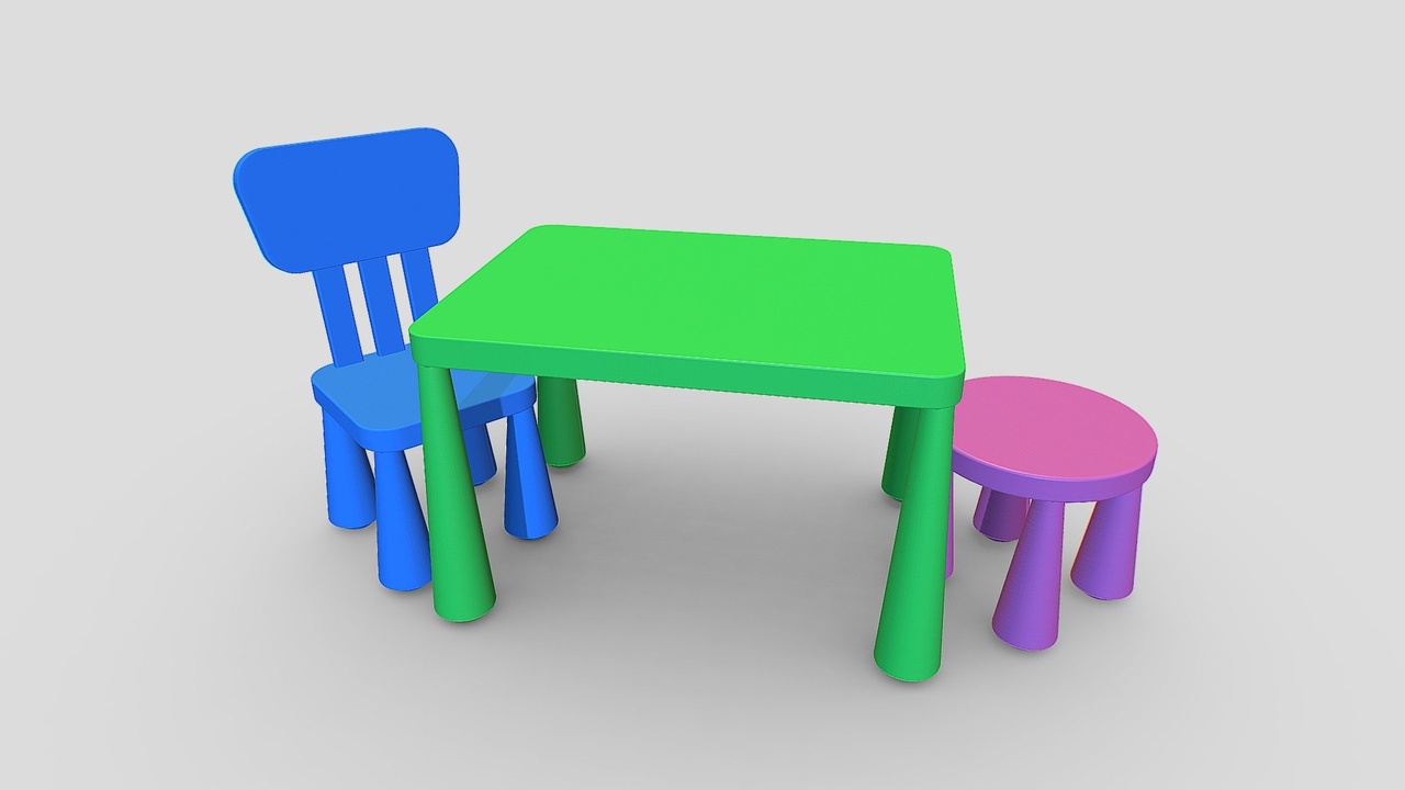 Media 1 for listing Children's Chair and Table