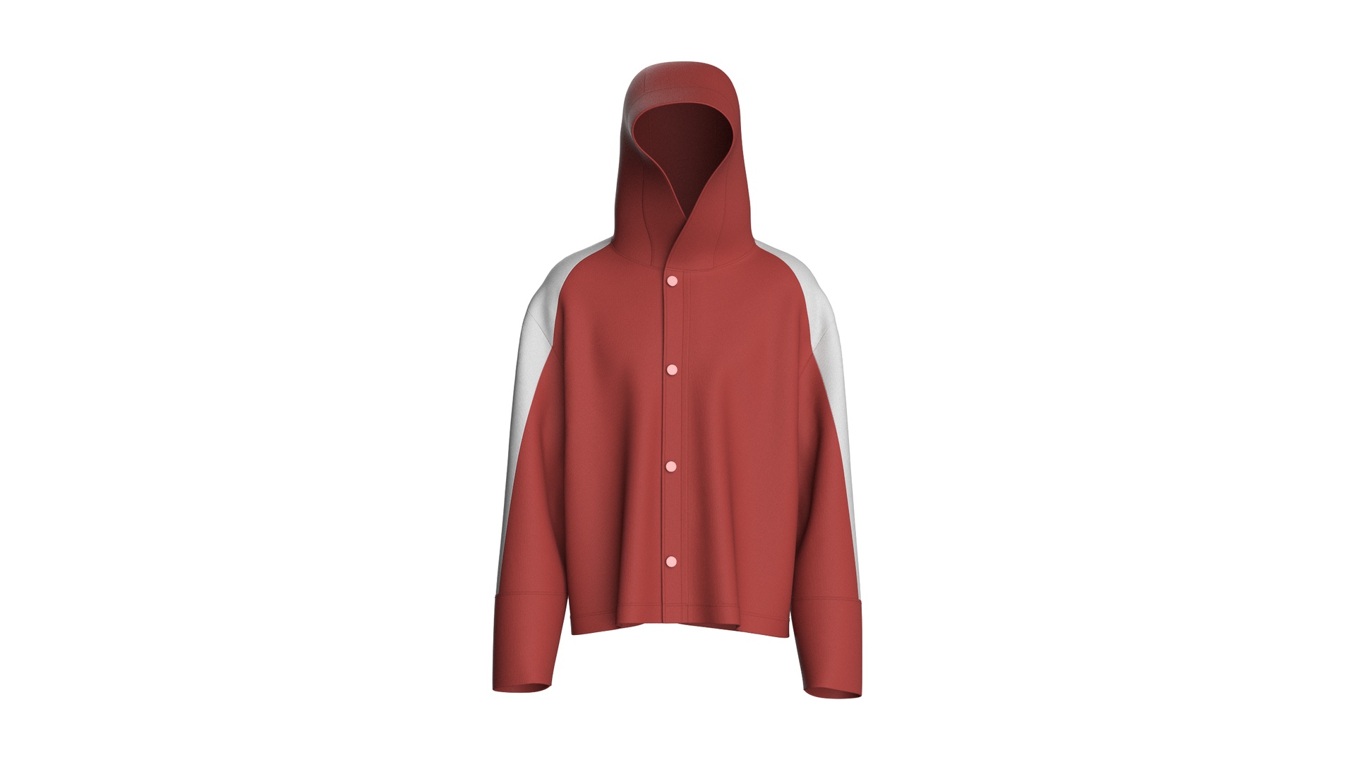 Media 1 for listing Men Color - Blocked Hooded Jacket | High Poly