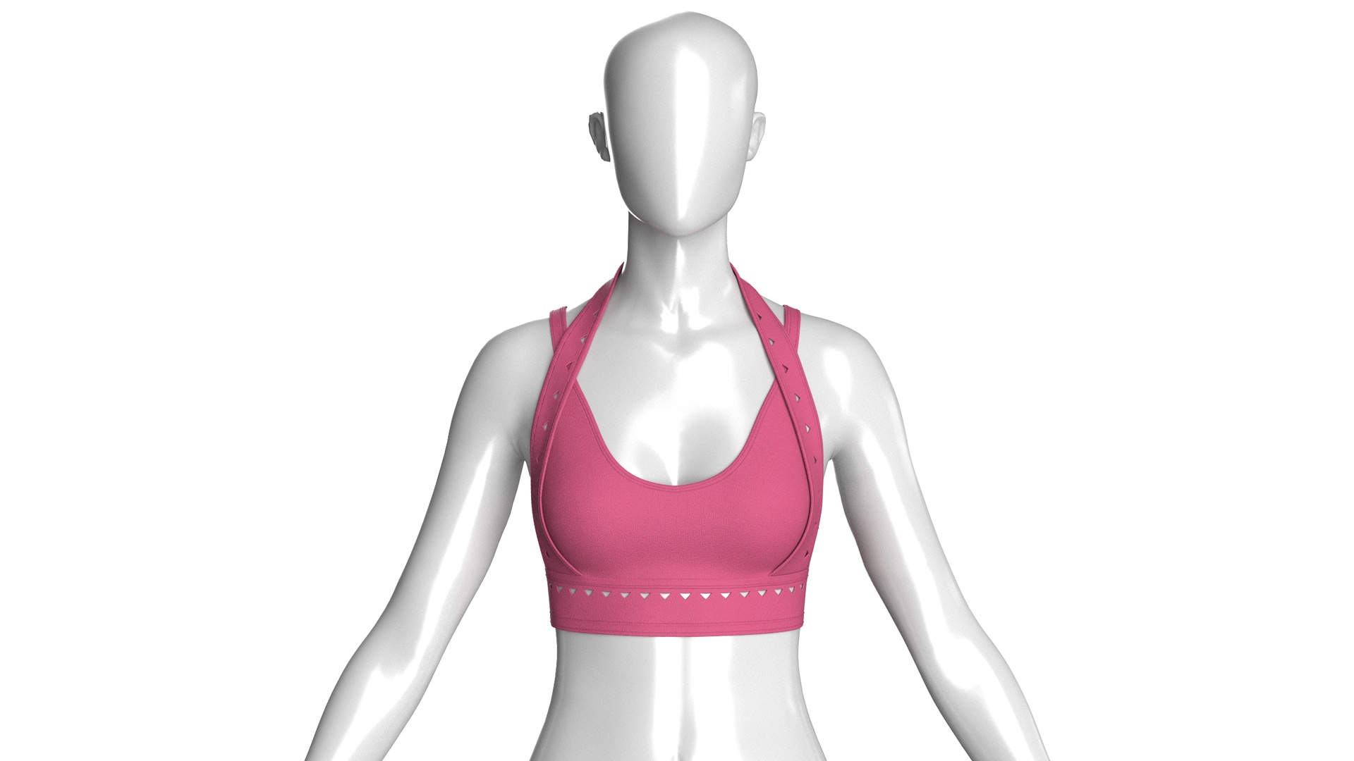 Media 1 for listing Girls Halter Sports Bra | High Poly