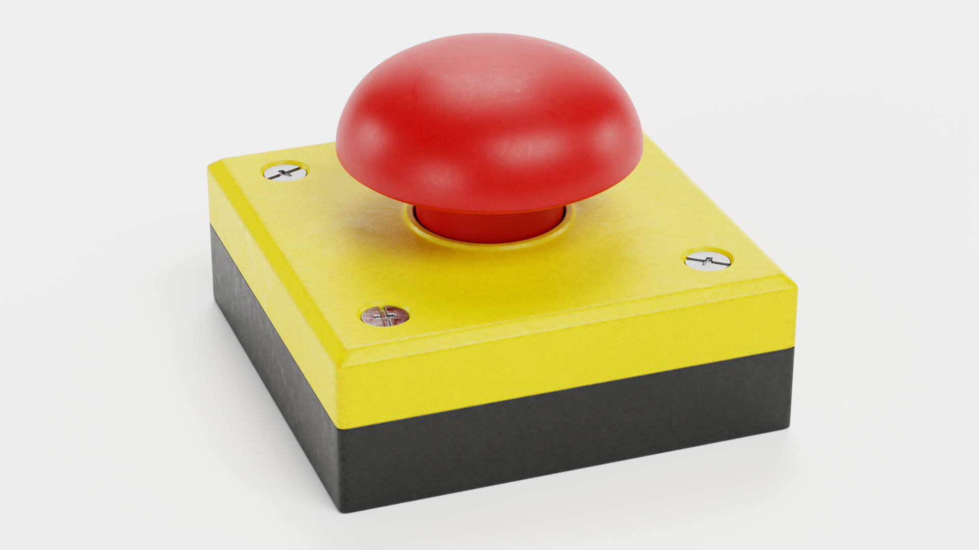 Emergency Button V1 - Stop Switch Industrial Safety Control | Fab