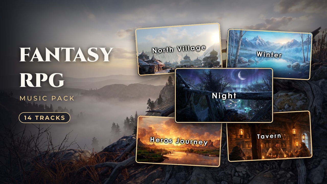 Media 1 for listing Fantasy RPG Music Pack Vol. 1 - 14 Epic Tracks