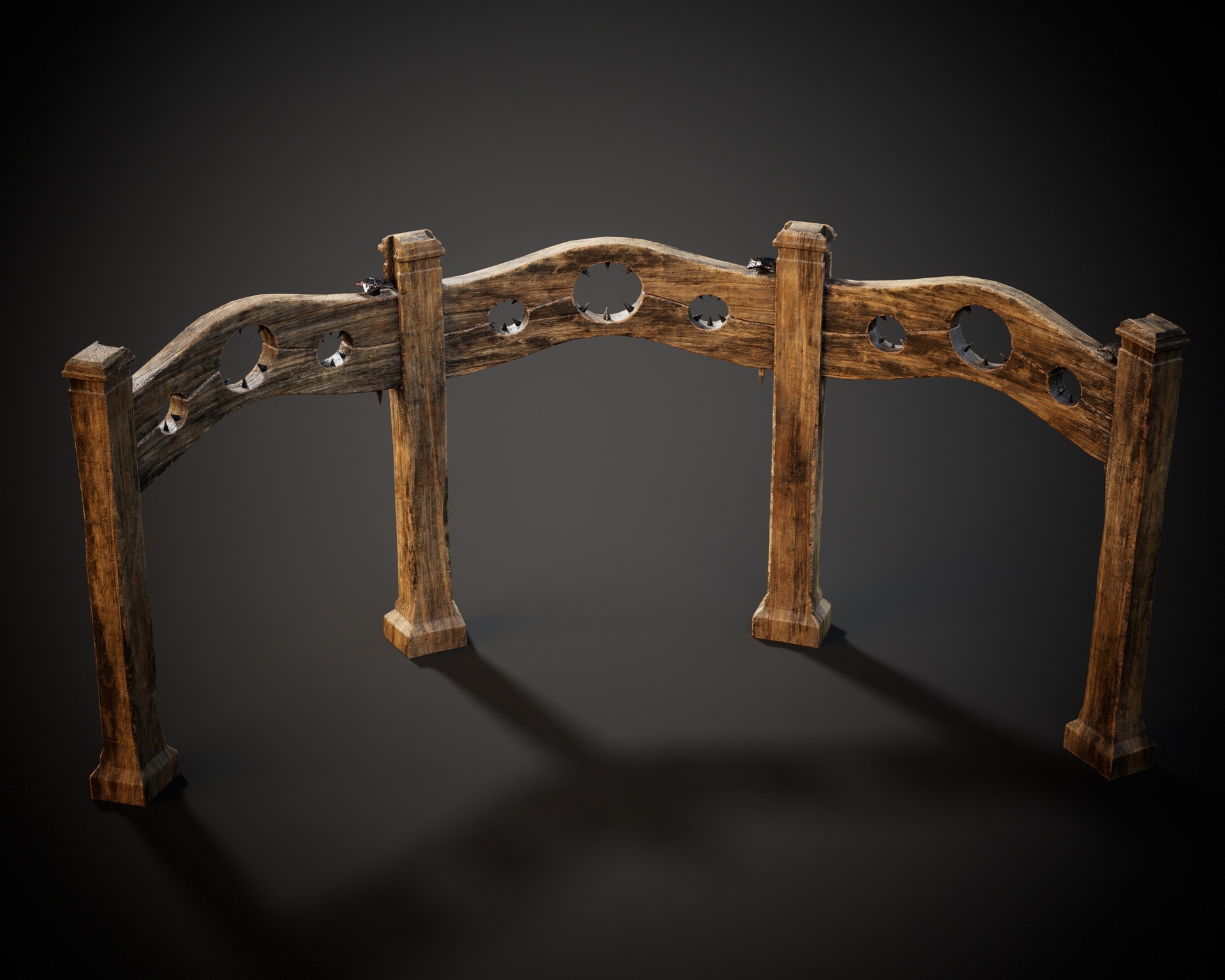 Media 1 for listing Medieval Triple Curved Spiked Stock