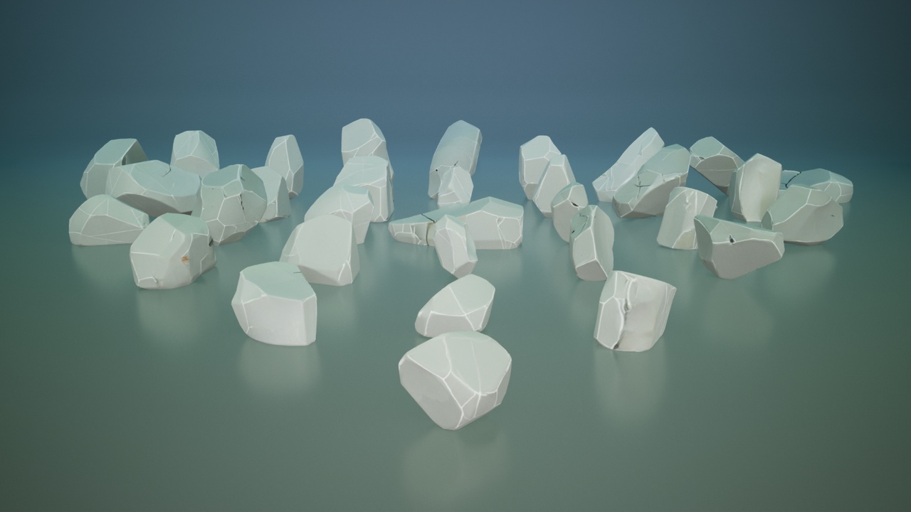 Media 1 for listing Stylized Rocks - 32 Pack 01