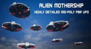 Alien Mothership Z - Detailed Mid Poly UFO | Fab