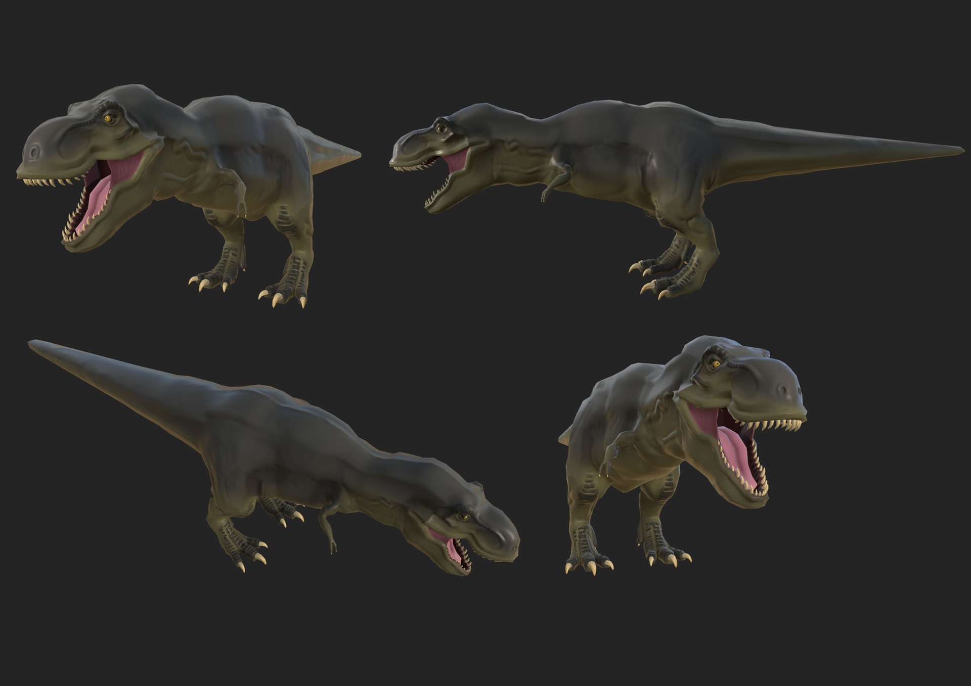 Media 1 for listing Semi realistic T-Rex 4 textures
