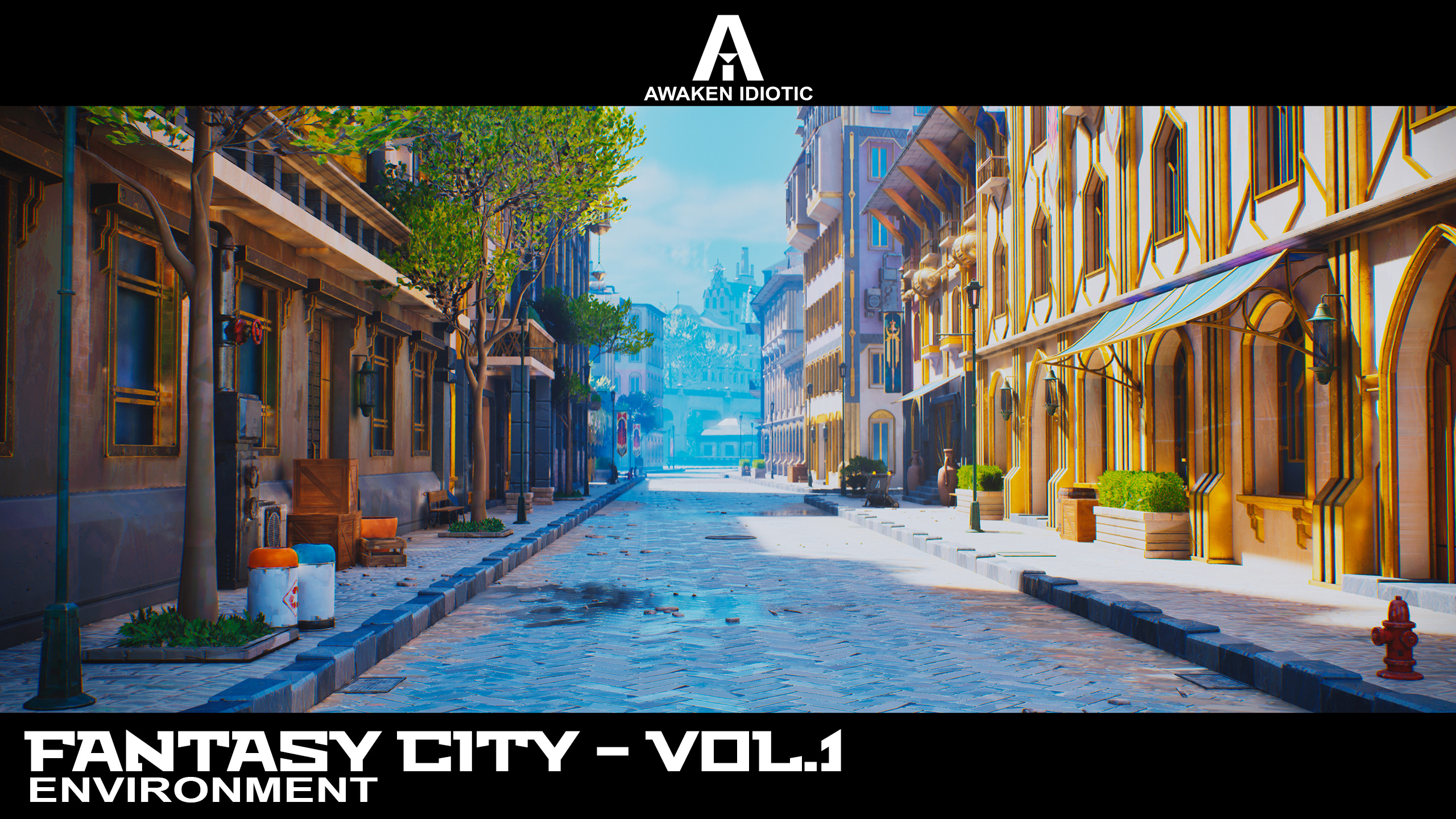 Fantasy City - Vol. 1 [ Environment Stylized ] | Fab