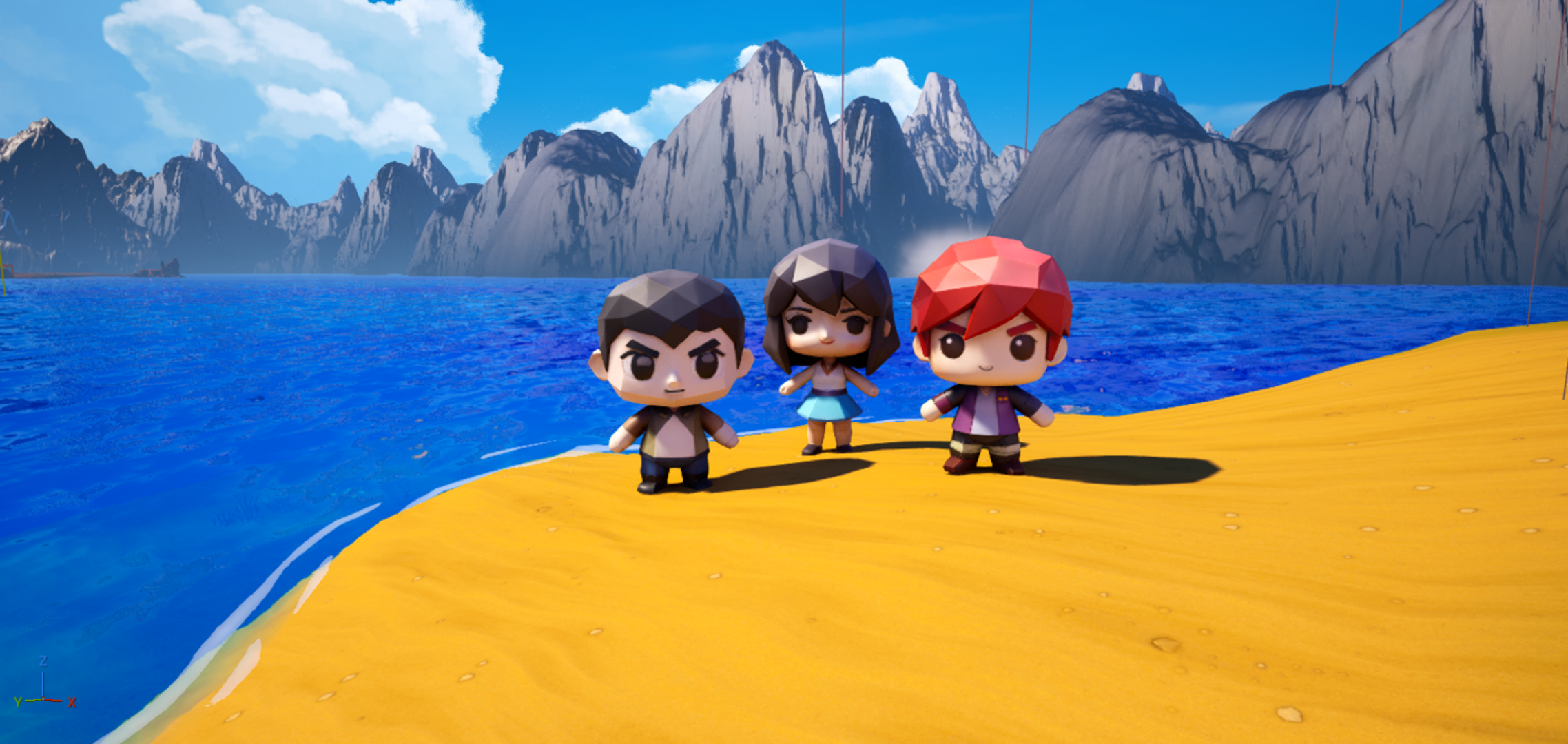 Low Poly Chibi Character Pack – 3 Stylized Models (FBX + Textures) | Fab