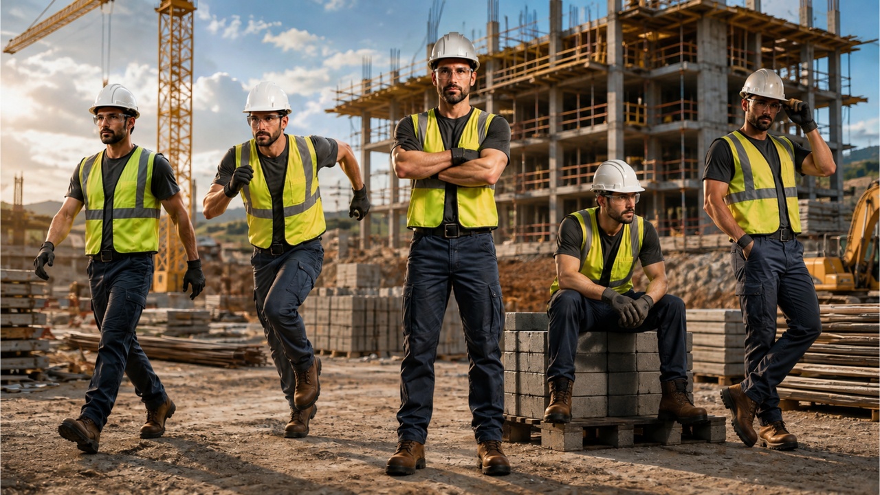 Media 1 for listing 3D Construction Worker Character | Game Ready PBR, FBX, OBJ & Animations