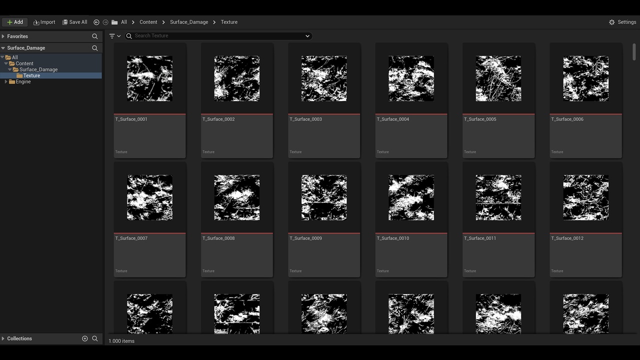 Media 1 for listing Surface Damage Texture Bundle – 1000 Ultra-Detailed 4K Damage Masks Textures