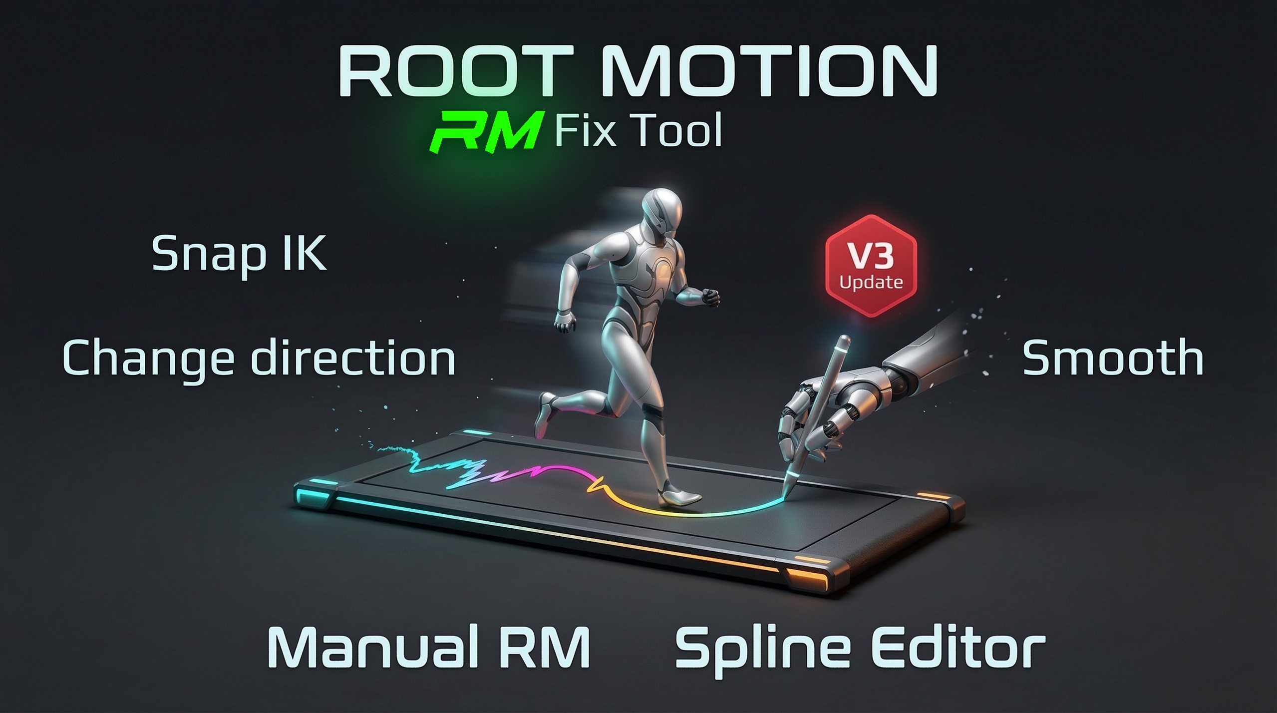 Media 1 for listing Root Motion Fix Tool | Mocap animations root motion cleaner and fixer