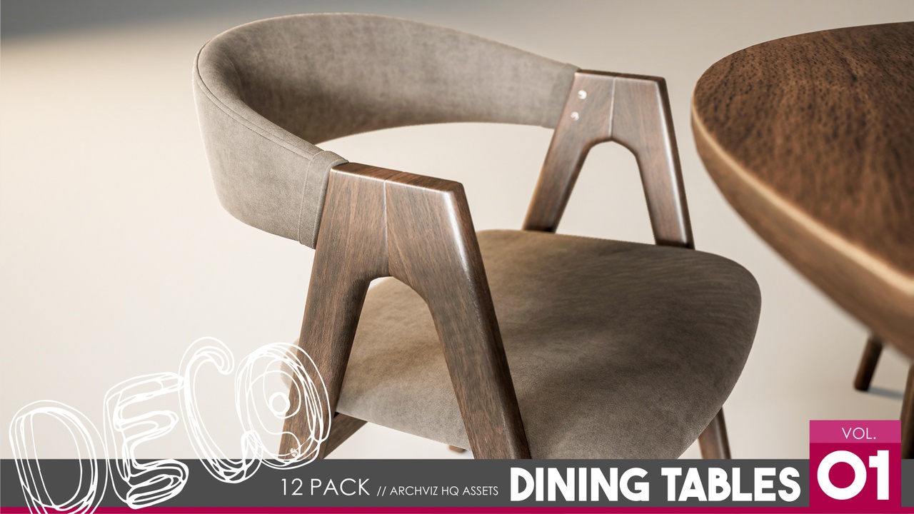 Dining Tables Vol. 1 제품 등록을 위한 미디어 1개