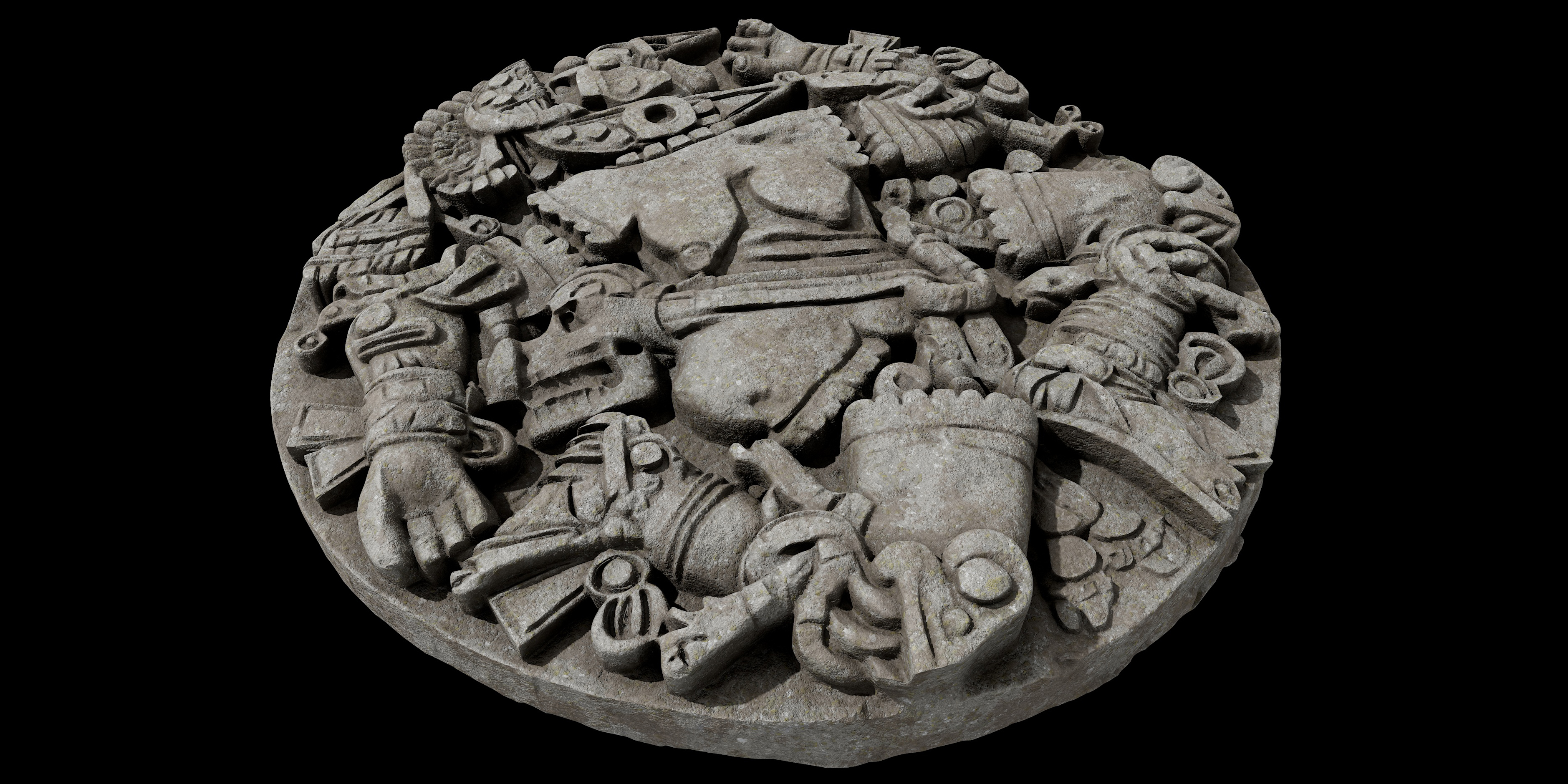 Aztec Ritual Stone Disk | Fab