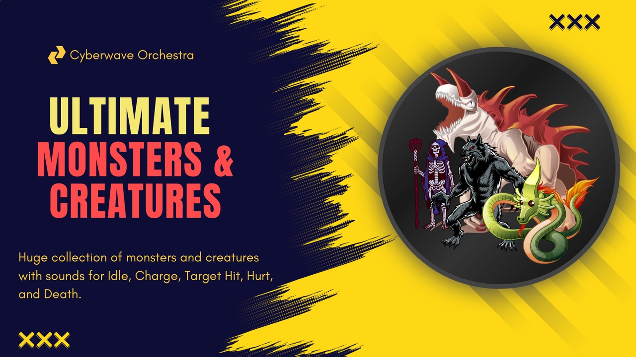Media 1 for listing Ultimate Monsters and Creatures Sound Effects