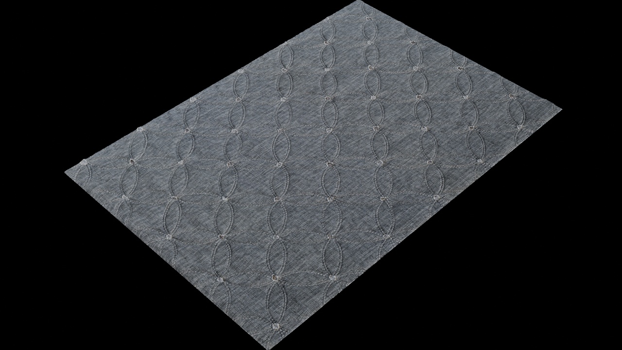 Media 1 for listing Embossed Pattern Gray Carpet