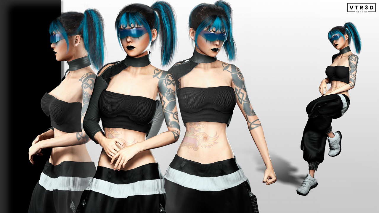 Media 1 for listing Girl Sci Fi Futuristic Realistic