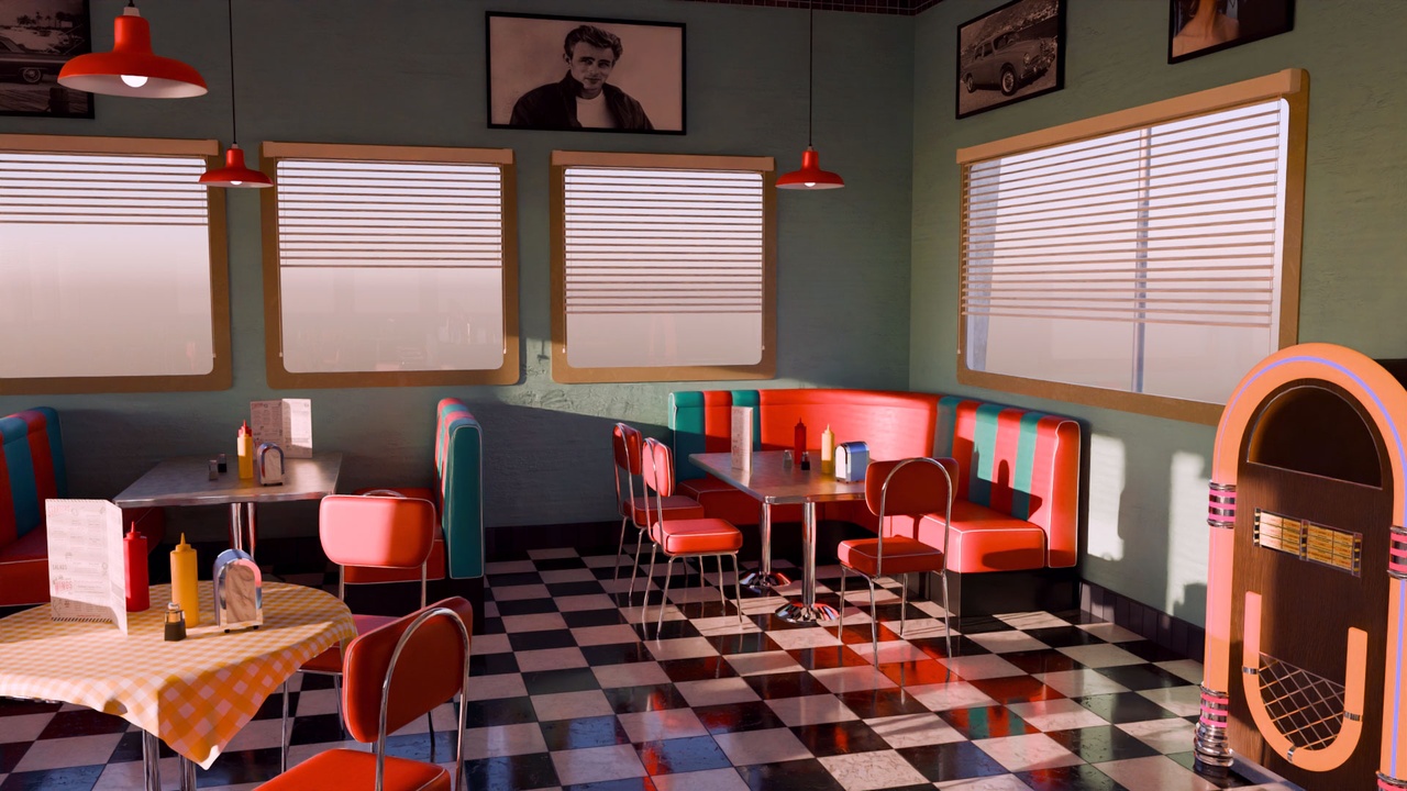 Media 1 for listing American Diner Scene