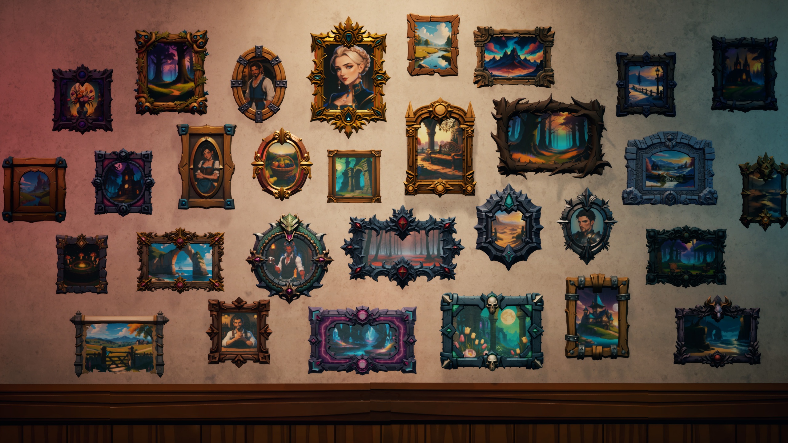 Media 1 for listing Stylized Frames & Paintings | 30 Stylized Models