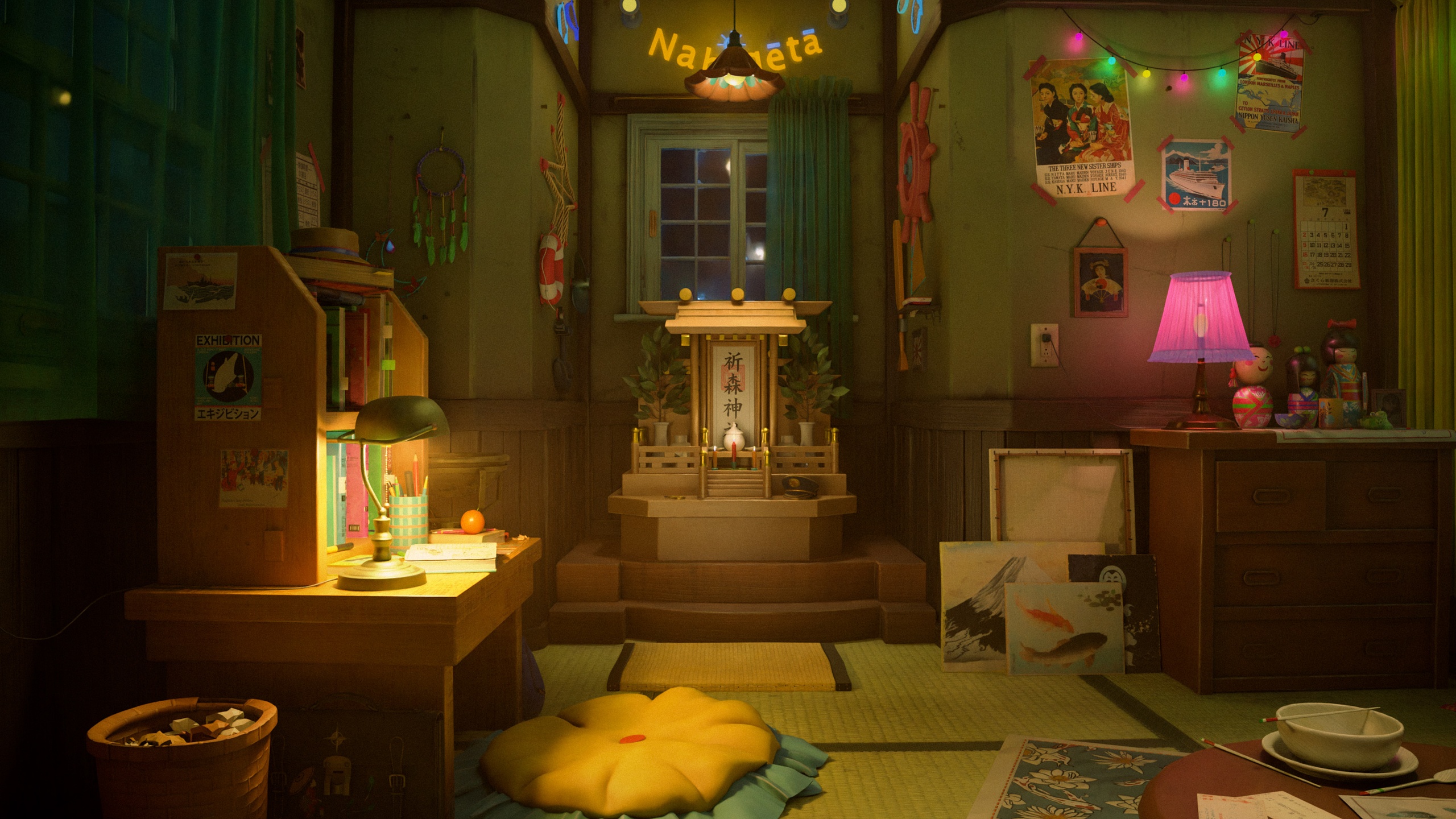 Media 1 for listing A Kyoto Room - Neon Night