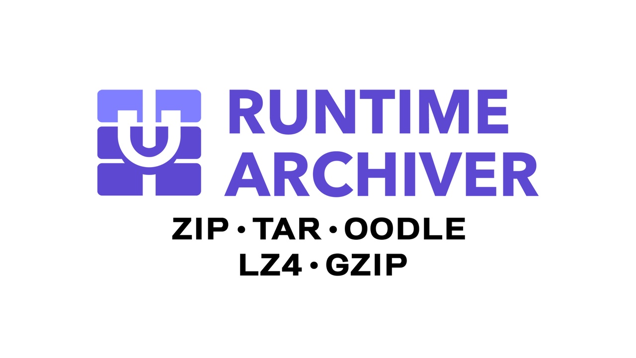 Media 1 for listing Runtime Archiver (Zip, Oodle, Tar, LZ4, GZip)