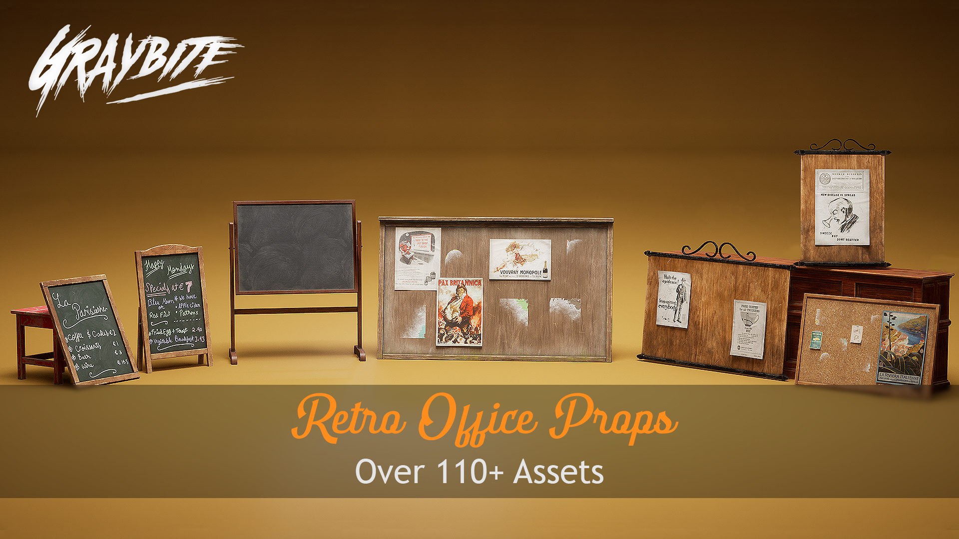 Retro Office Props Pack | Fab