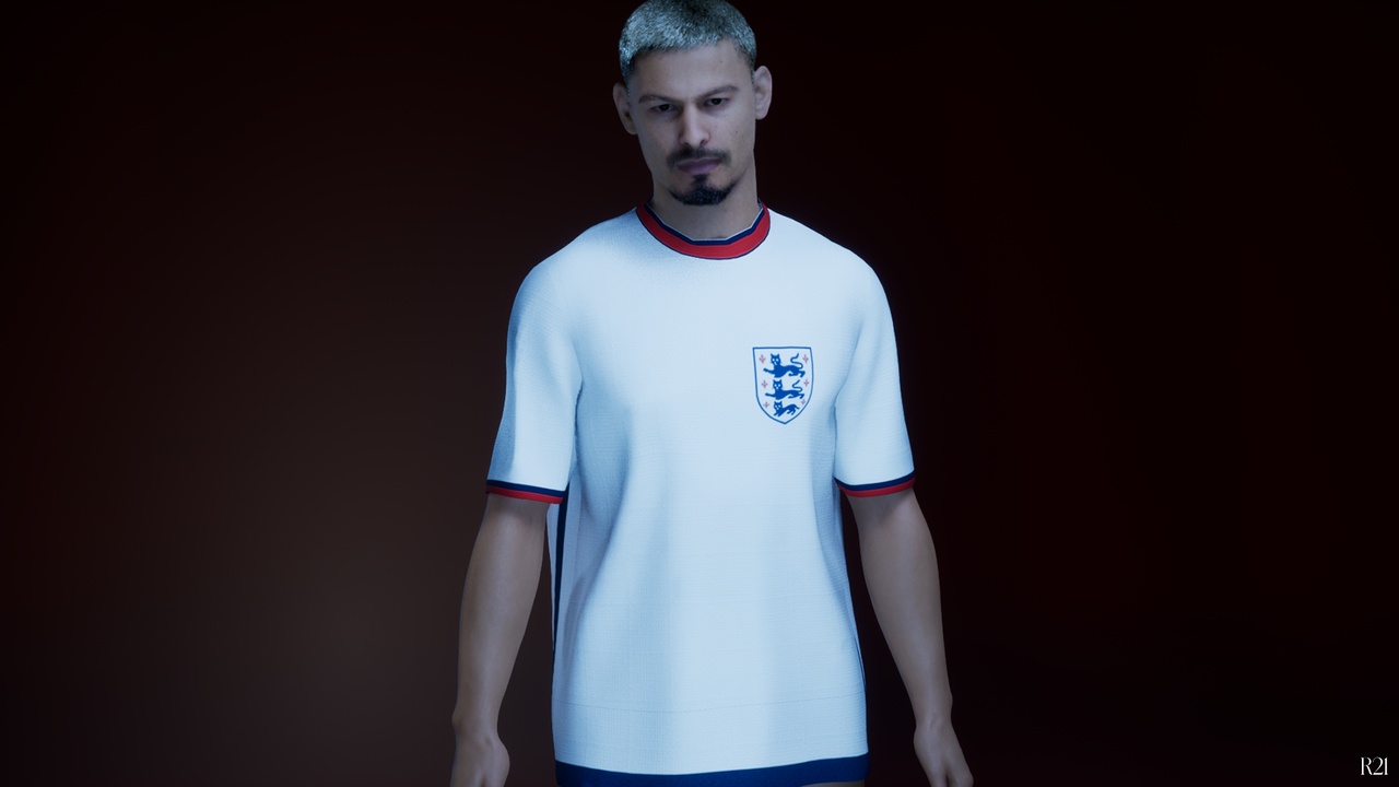 Media 1 for listing England T-Shirt (Var. 1) | Outfit Asset - Metahuman