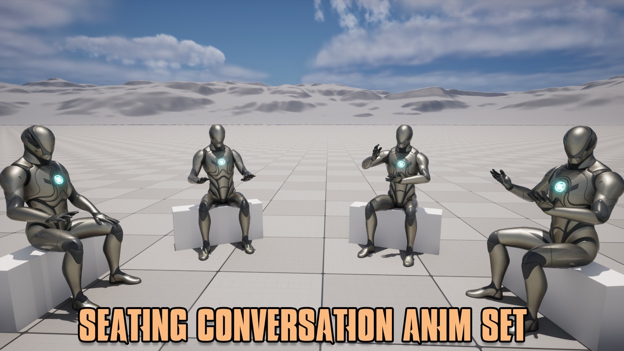 Media 1 for listing Seating Conversation Anim Set