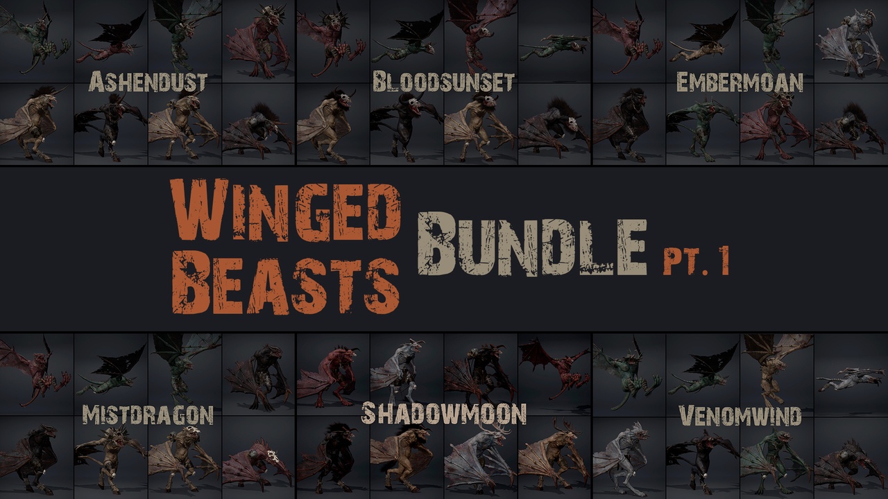 Media 1 for listing Winged Beasts Bundle Pt1