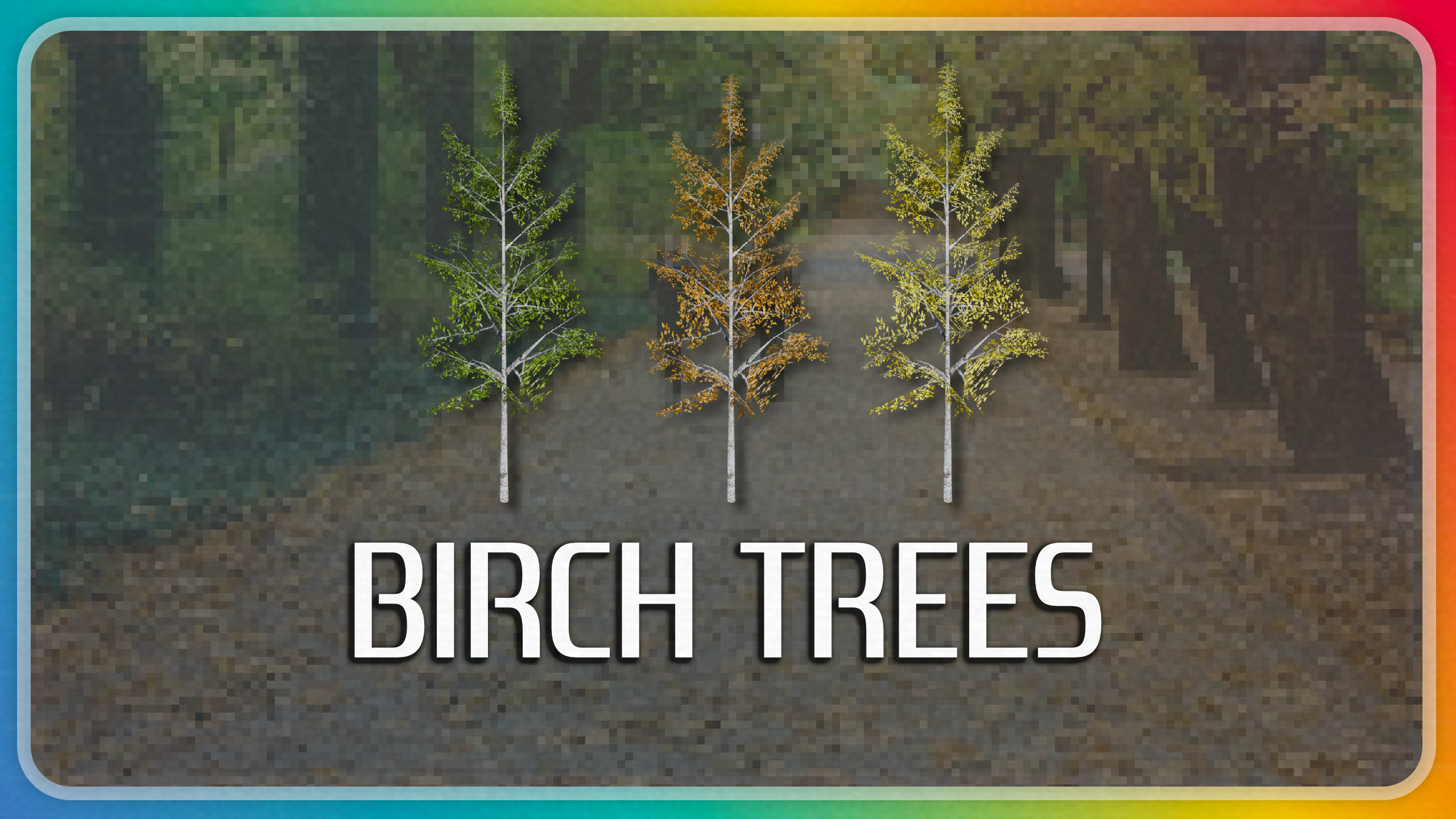 Birch Trees [PSX / PS1 / Retro Style] | Fab