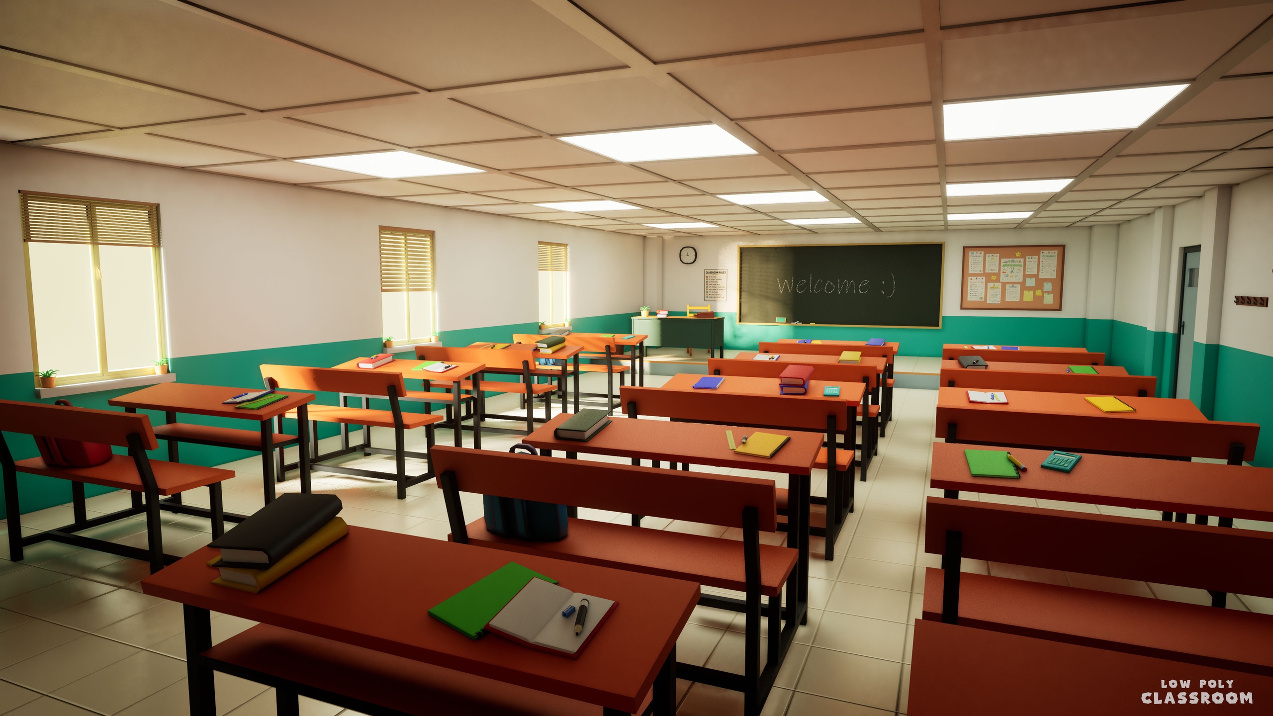 Media 1 for listing Low Poly Modular Classroom
