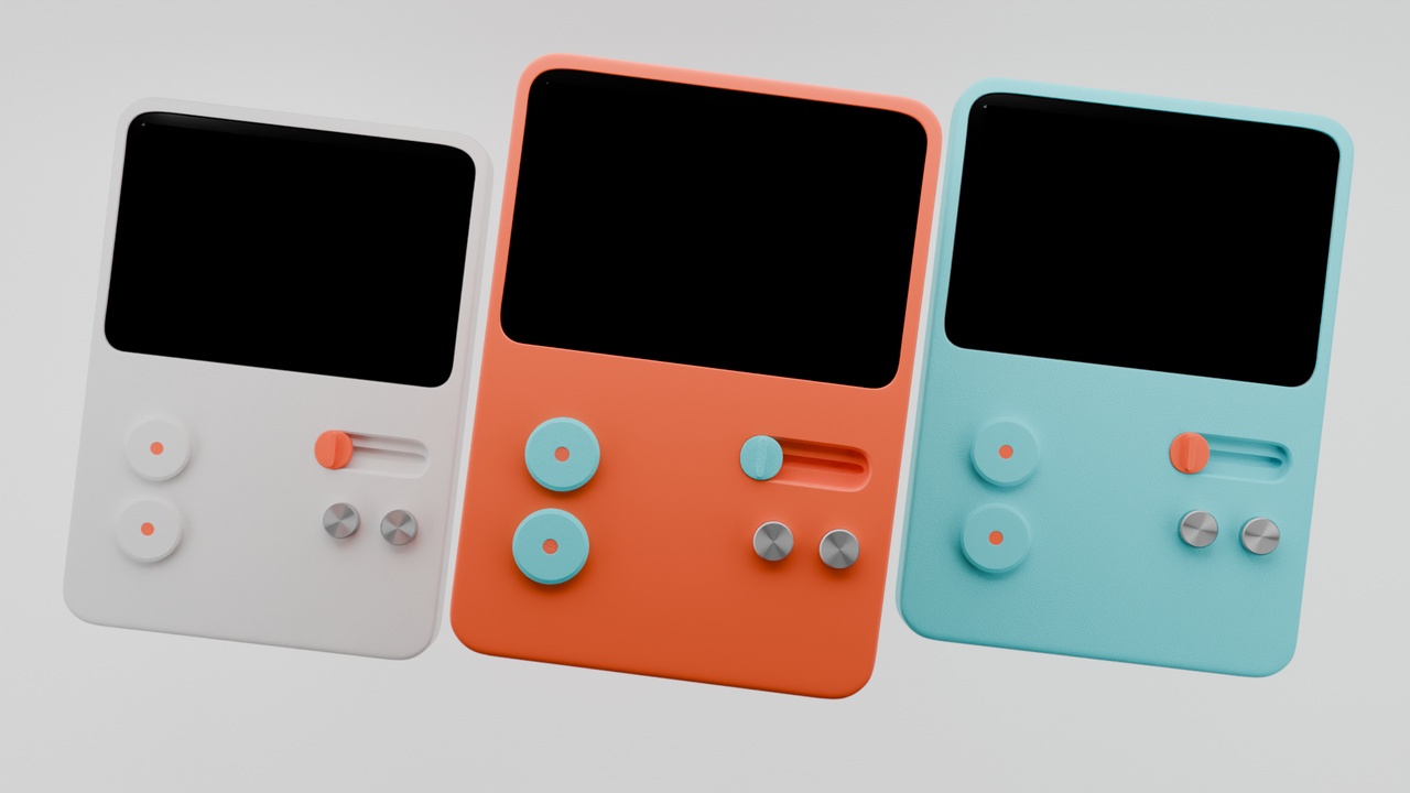 Media 1 for listing Retro Handheld Game boy Console for Rendering and Animation 3D model