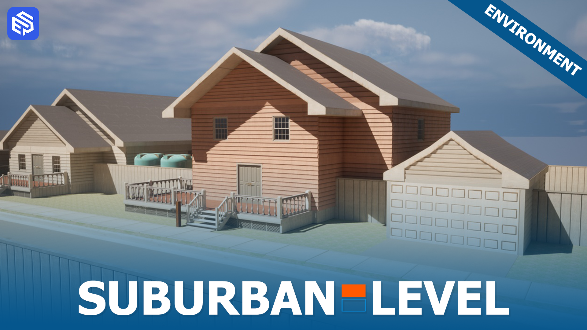 Suburban Environment Prop Pack (w/Interiors) | Fab