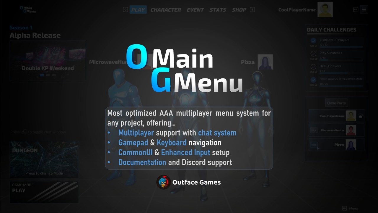 Media 1 for listing OG Main Menu System