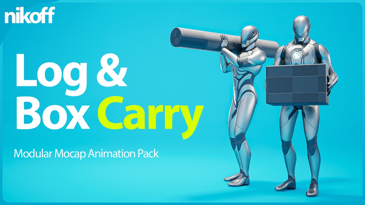 Media 1 for listing Log & Box Carry: Survival Interaction Animation Pack