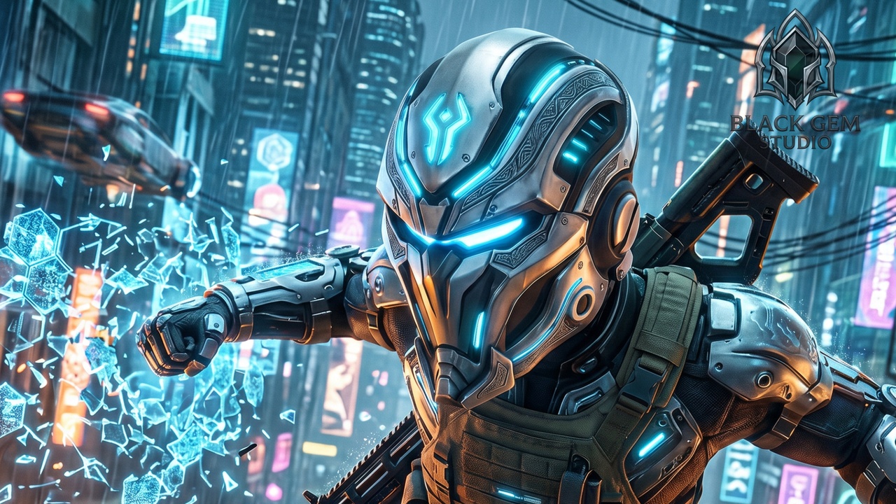 Media 1 for listing Nova Phantom Cyber Helmet for Futuristic Metahuman Soldiers