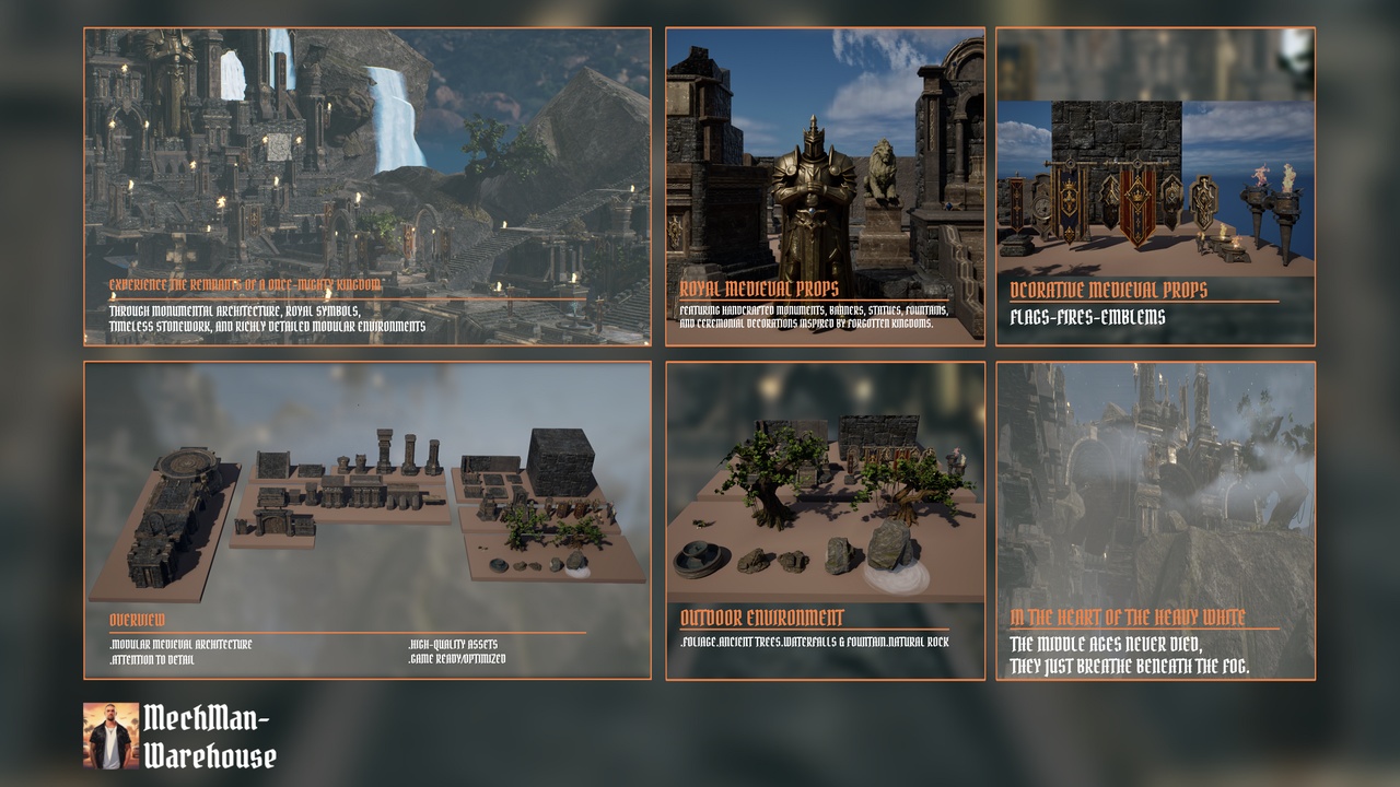 Media 1 for listing Forgotten Kings Exterior Environment (Modular Medieval)