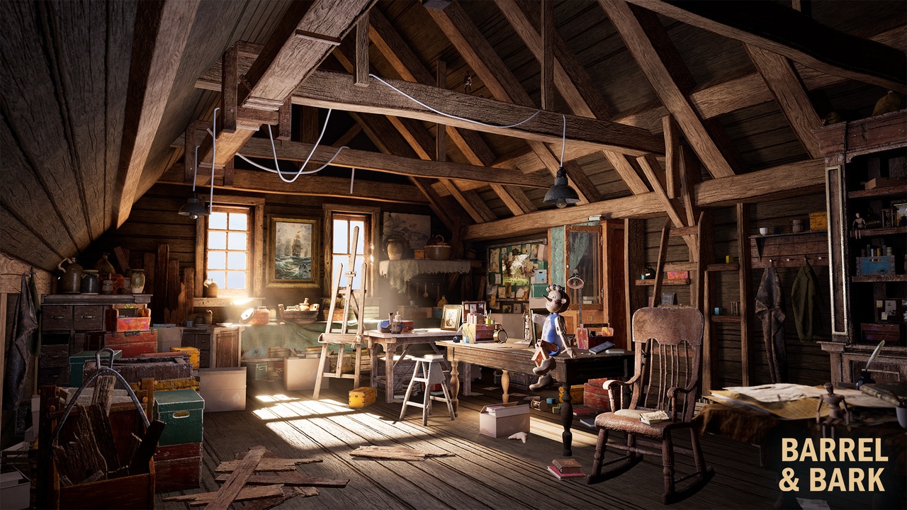 Artist’s Attic Studio Environment
