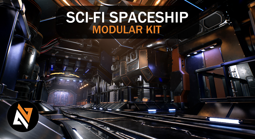Sci-Fi Spaceship Modular Kit | Fab