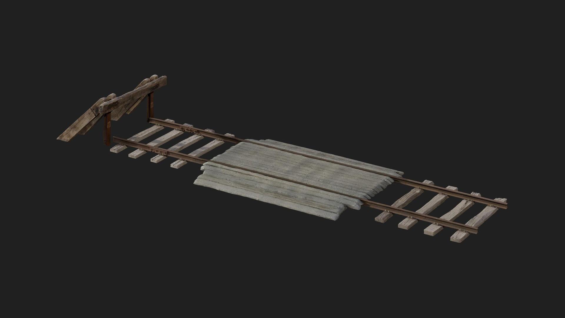 Train Track R Production Railway Track Modular Kit | Fab