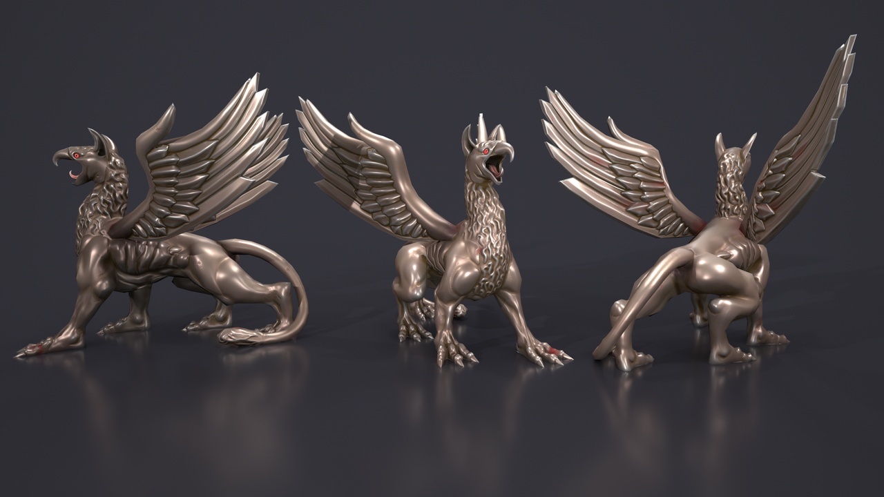 Media 1 for listing Statue Griffon