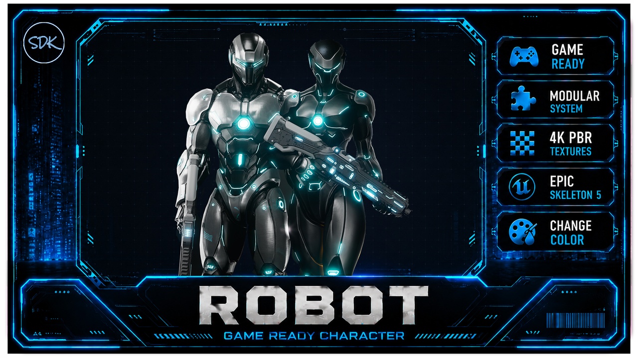 Media 1 for listing Robot Man and Girl
