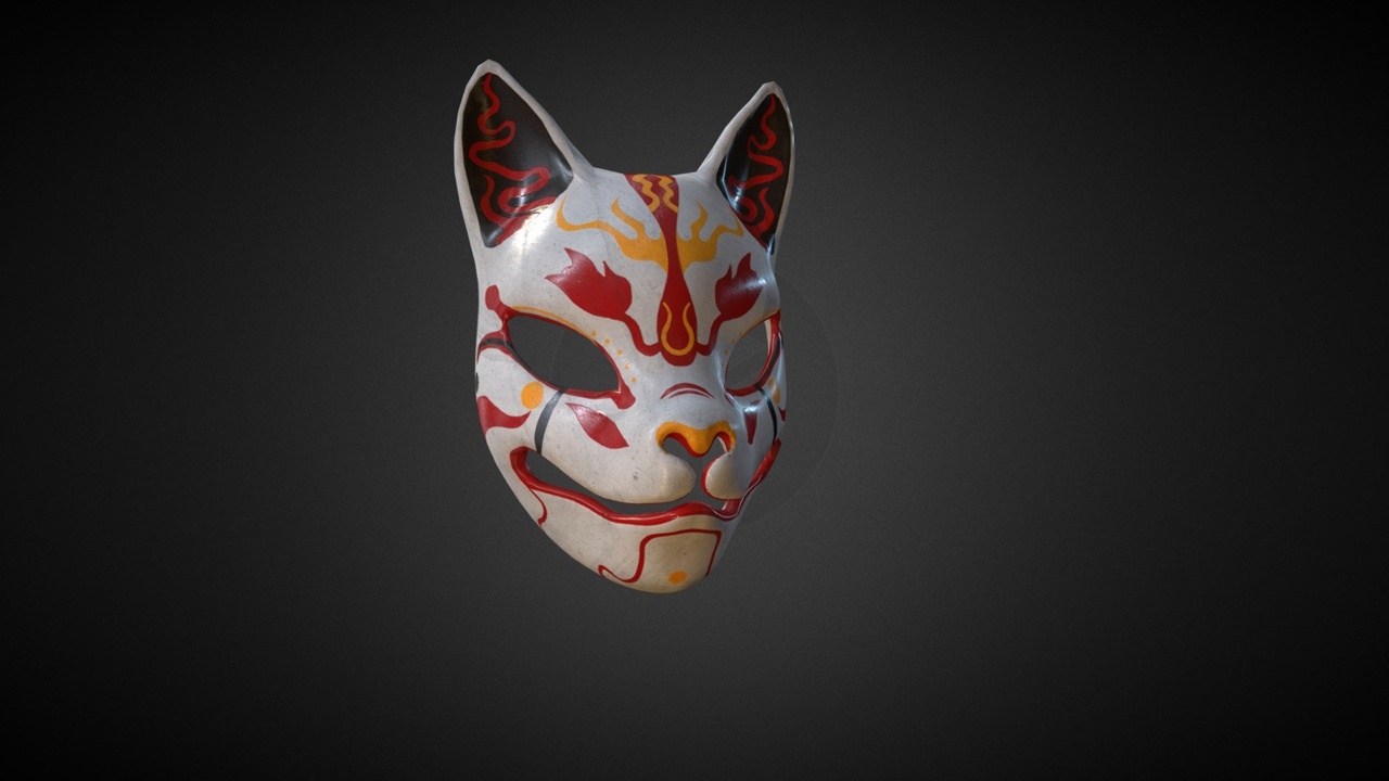 Media 1 for listing Ultimate Japanese Fox Mask 02 (Kitsune)