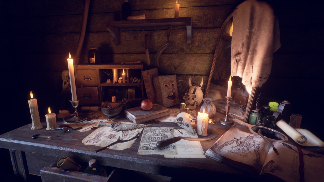 Media 1 for listing Medieval Witch Props Set