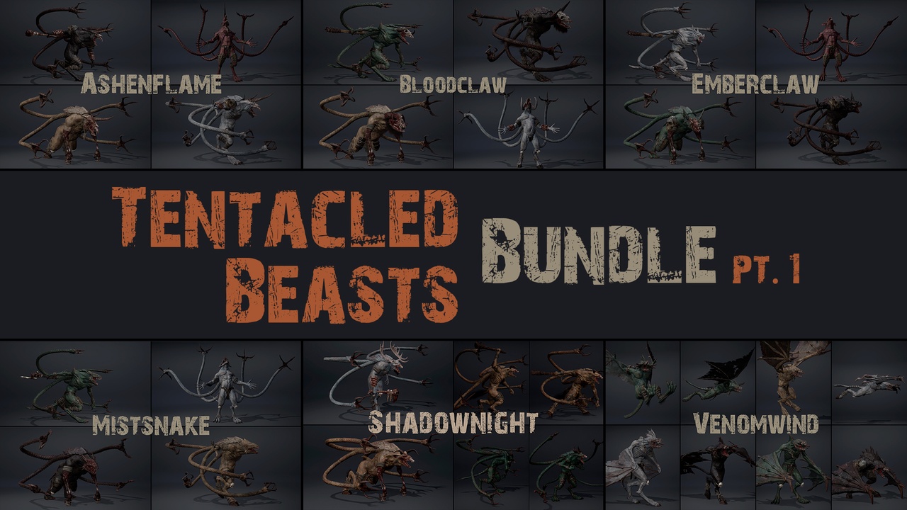 Media 1 for listing Tentacle Beasts Bundle Pt1