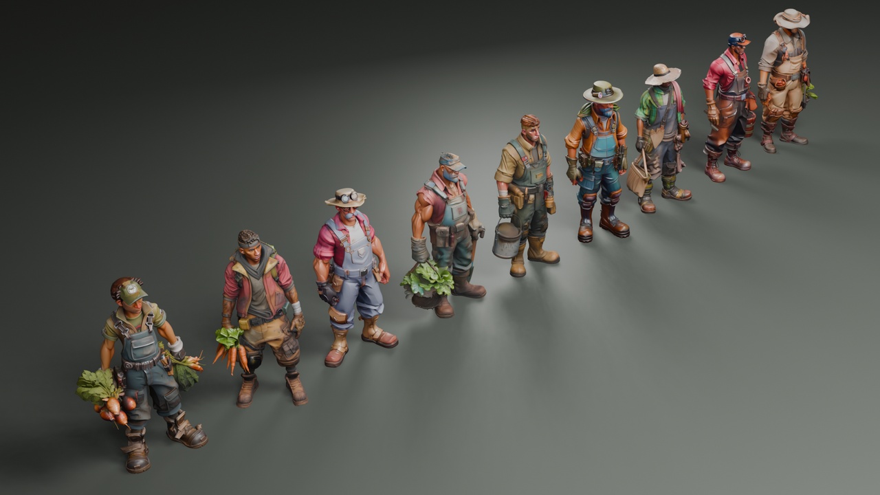 Media 1 for listing Stylized Farmers🧑🌾