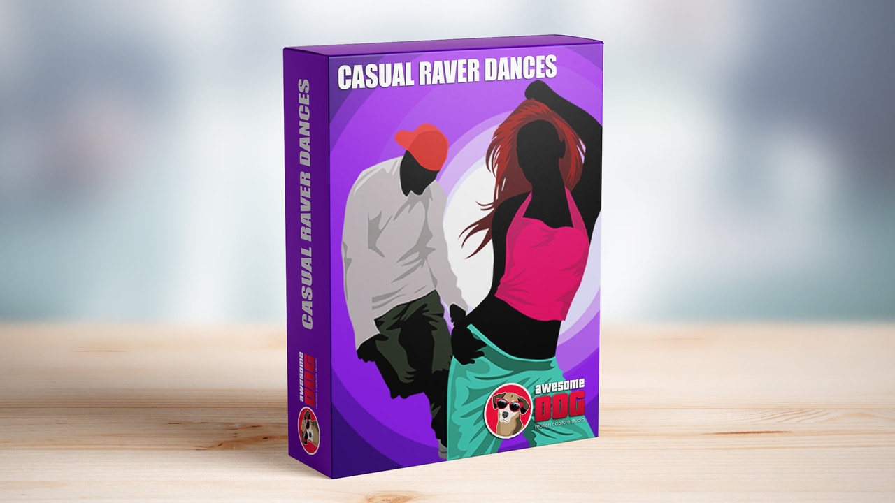 Media 1 for listing Casual Raver MoCap Dances Set