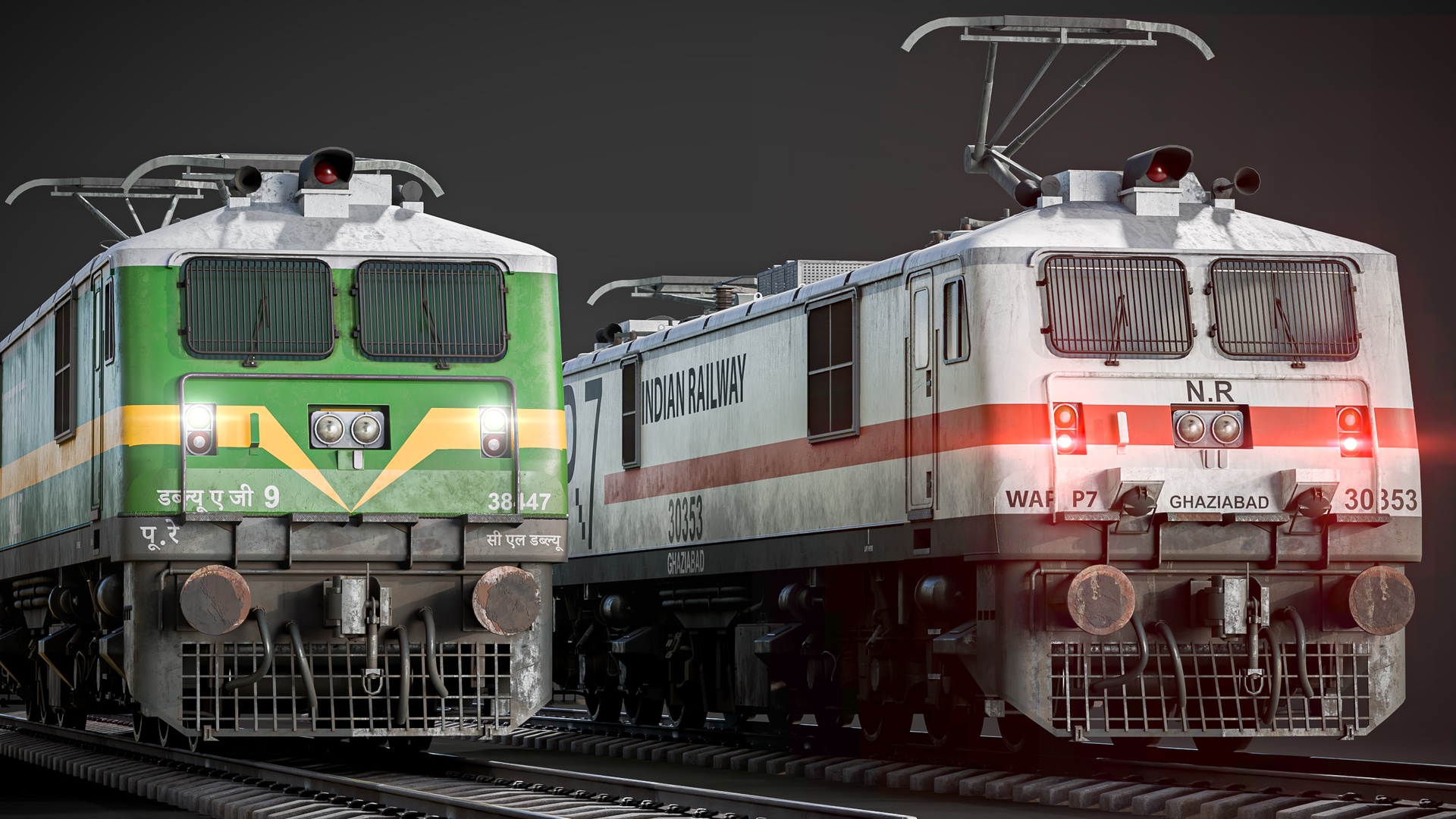 Media 1 for listing Indian Railway Locomotive Pack game ready